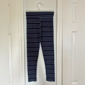Navy Leggings with Red and White Arrows